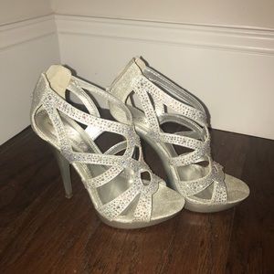 Silver Gladiator Heels